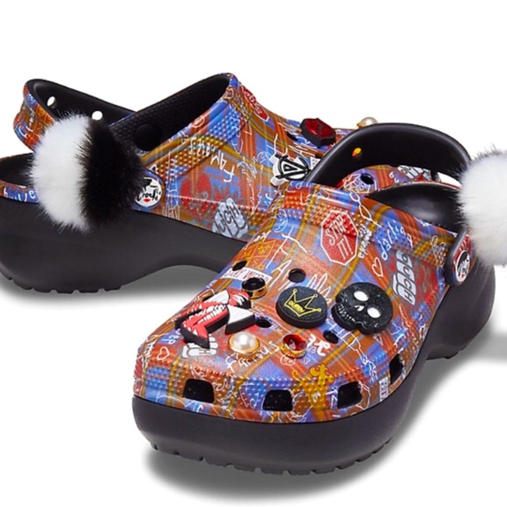 Disney 101 Dalmatians Cruella de Vil Platform Crocs Limited Edition NWT - Picture 2 of 12